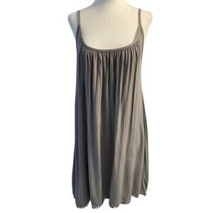 Don't Ask Why Grey Spaghetti Strap Dress One Size Fits Like M Made In Italy